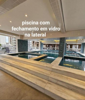 condominio clube com piscina climatizada com fechamento em vidro - Vila Caiçara - Praia Grande